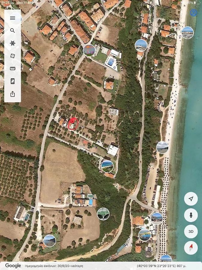 Villa Evita , Penthouse, 53M2 ,Athytos 450M From The Beach Afytos Greece
